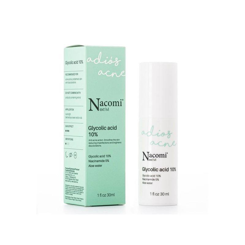 Nacomi Glycolic acid 10% Näoseerum 30ml