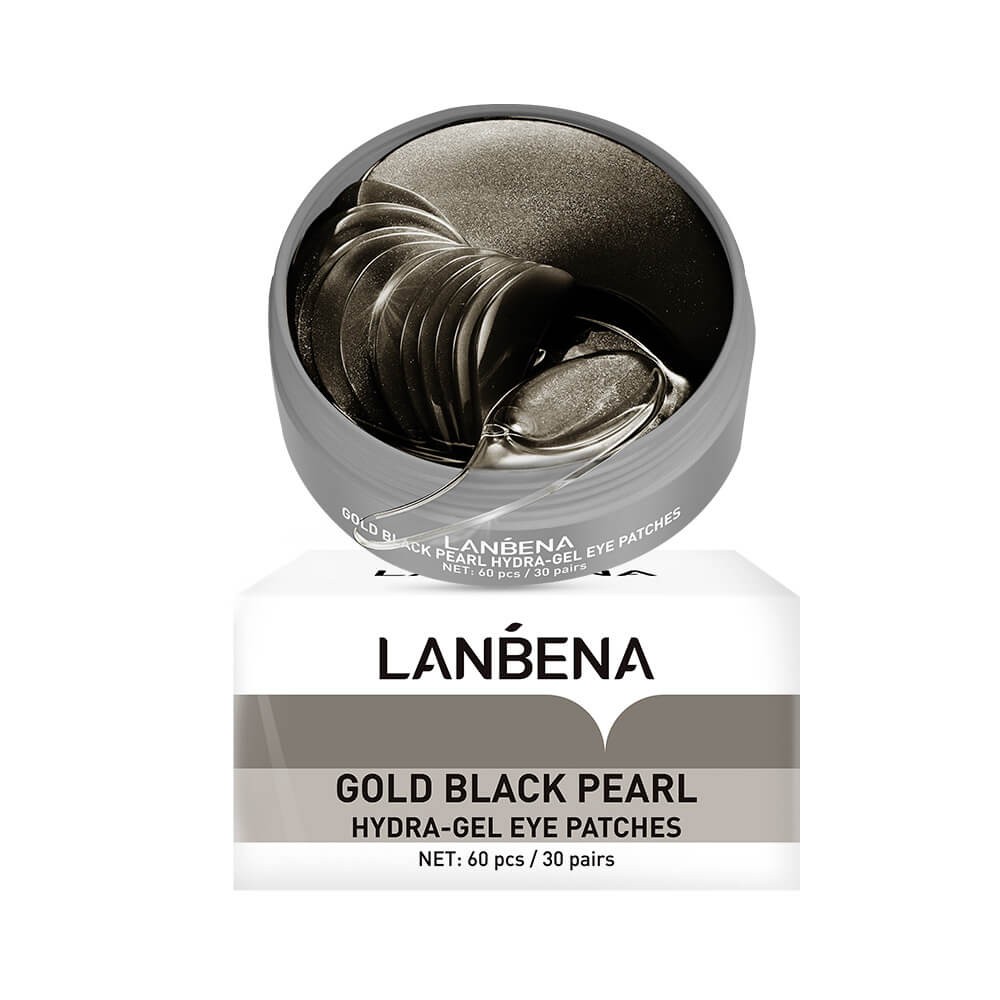 Lanbena Eye Pads Gold Black Pearl